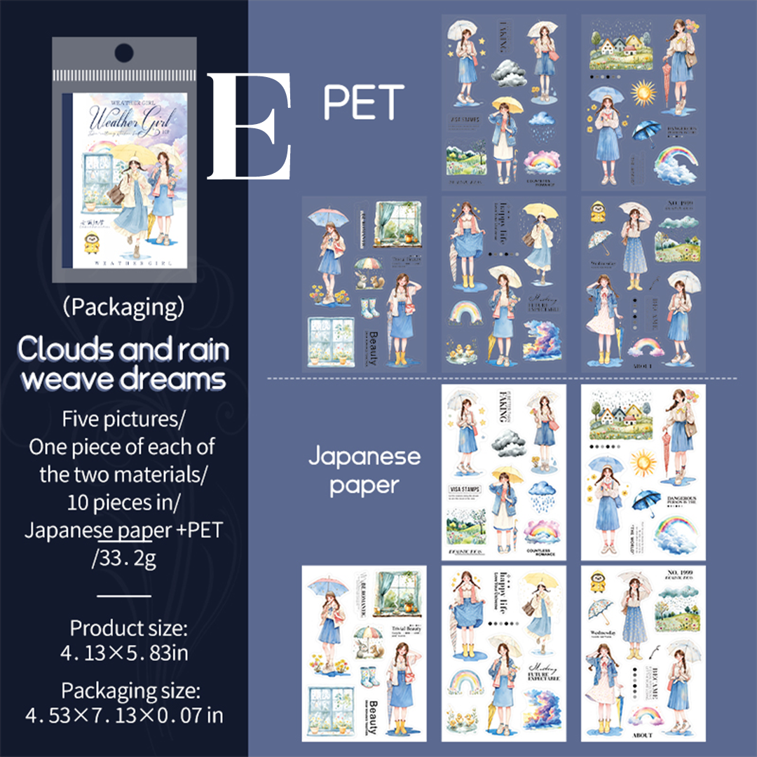 Weather Girl Sticker Books