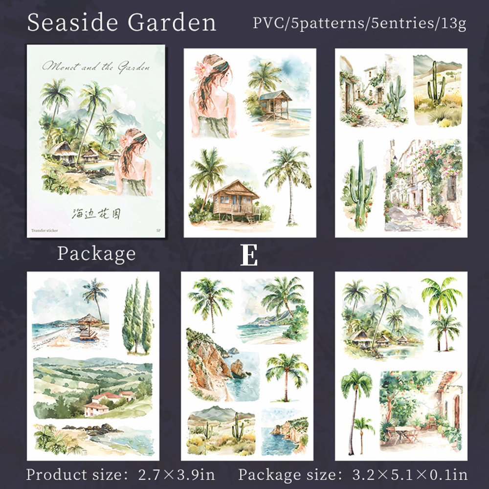 Monet and the Garden Transfer Sticker