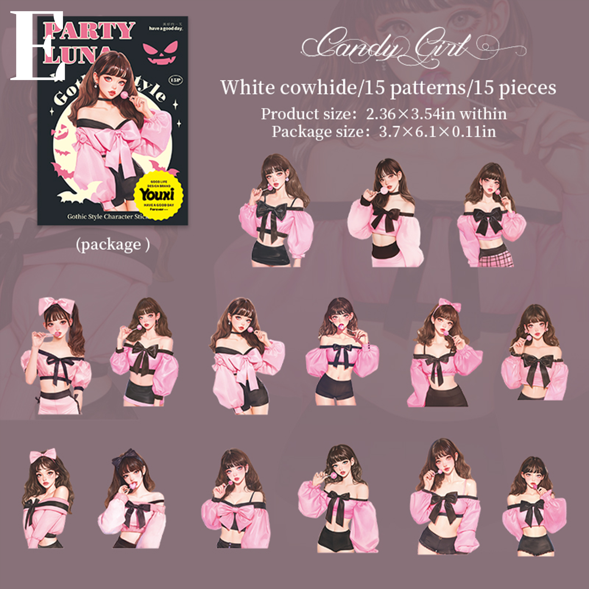 Luna Party Character Sticker