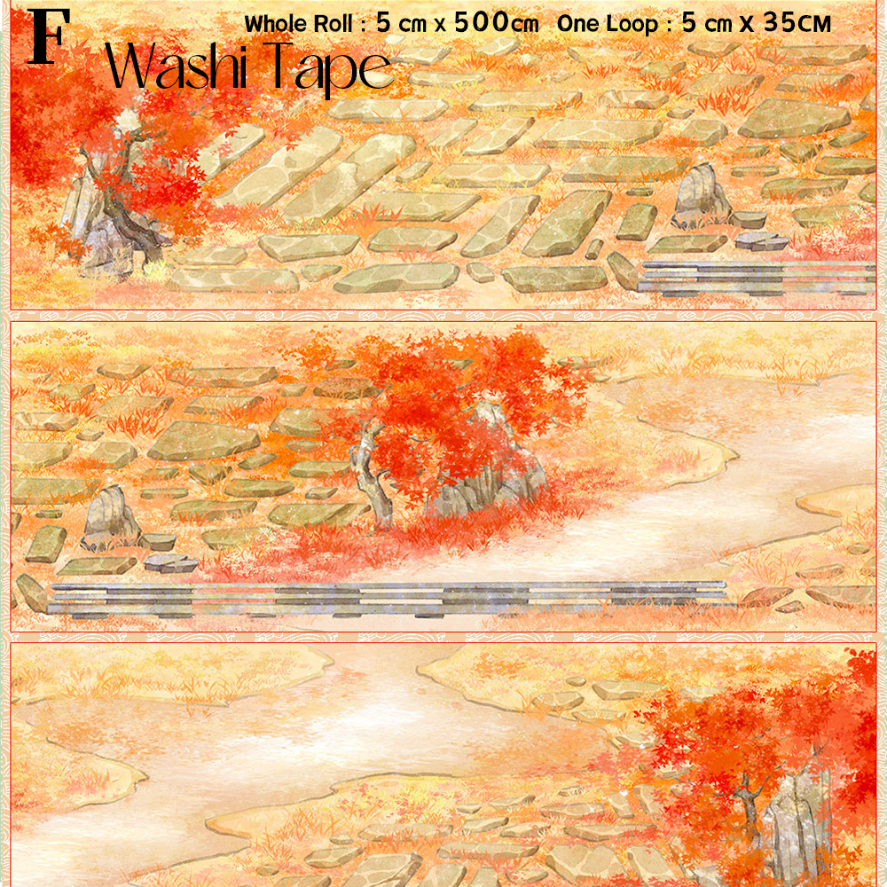 【ZERO】Sky & Grassland Landscaping Tape(40 Styles)(Whole Roll Tape)