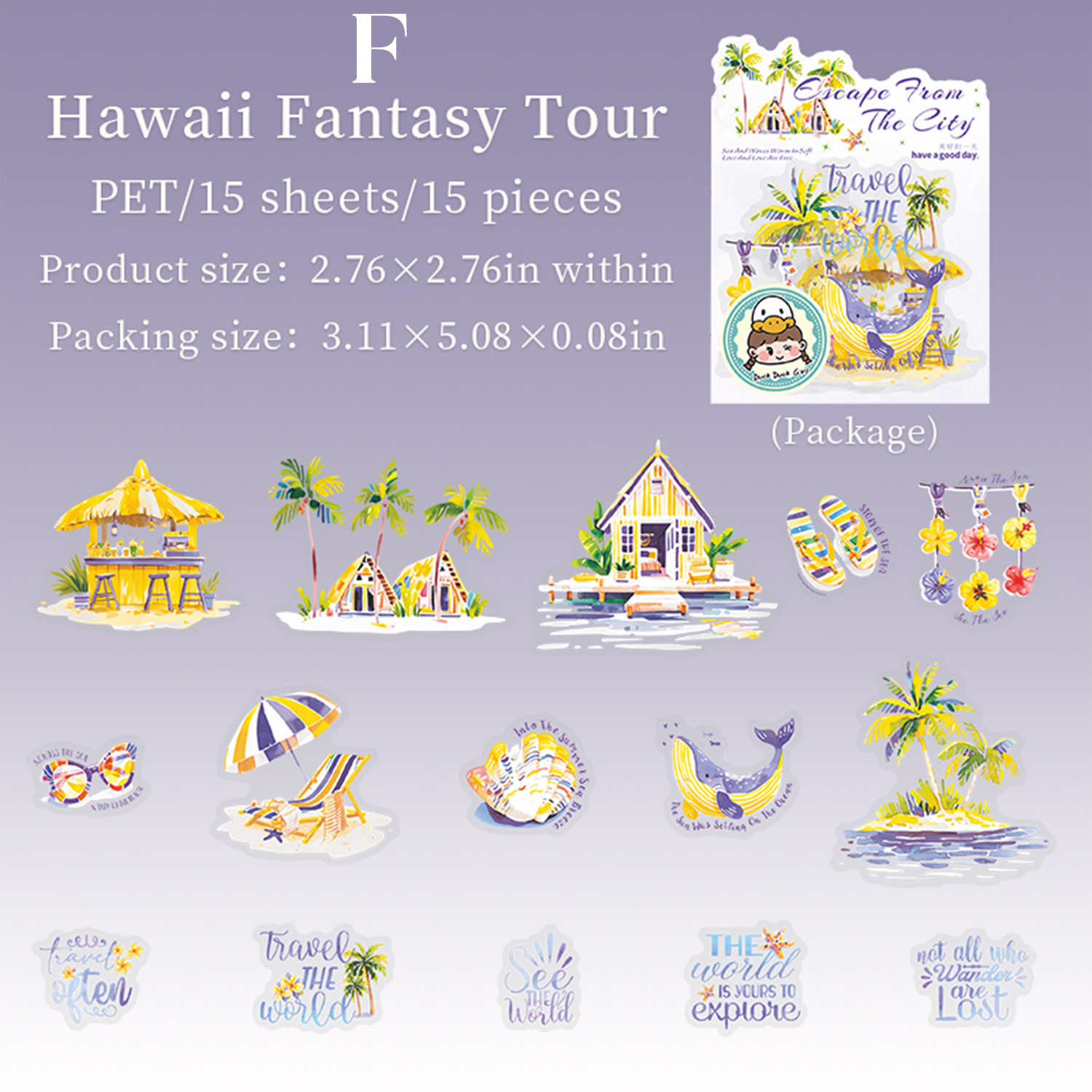 Escape from the City PET Sticker