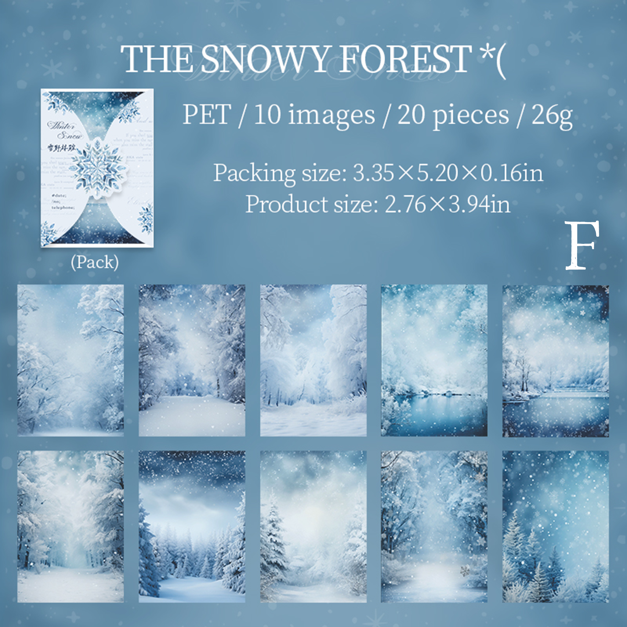 A Snow in Winter PET Sticker