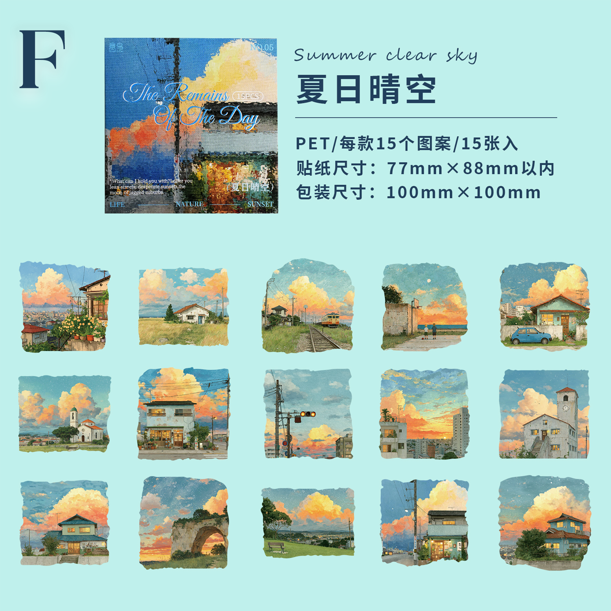 The Remains of the Day series PET Sticker