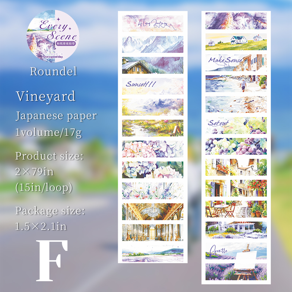 Every Scenery Pre-cut Washi Tape