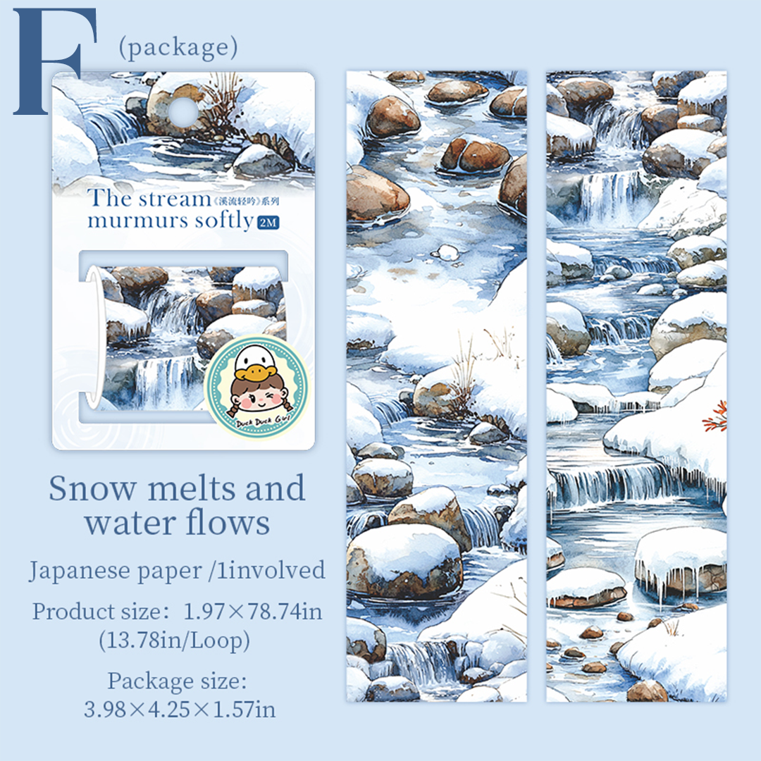 The Stream Whispers Softly Washi Tape