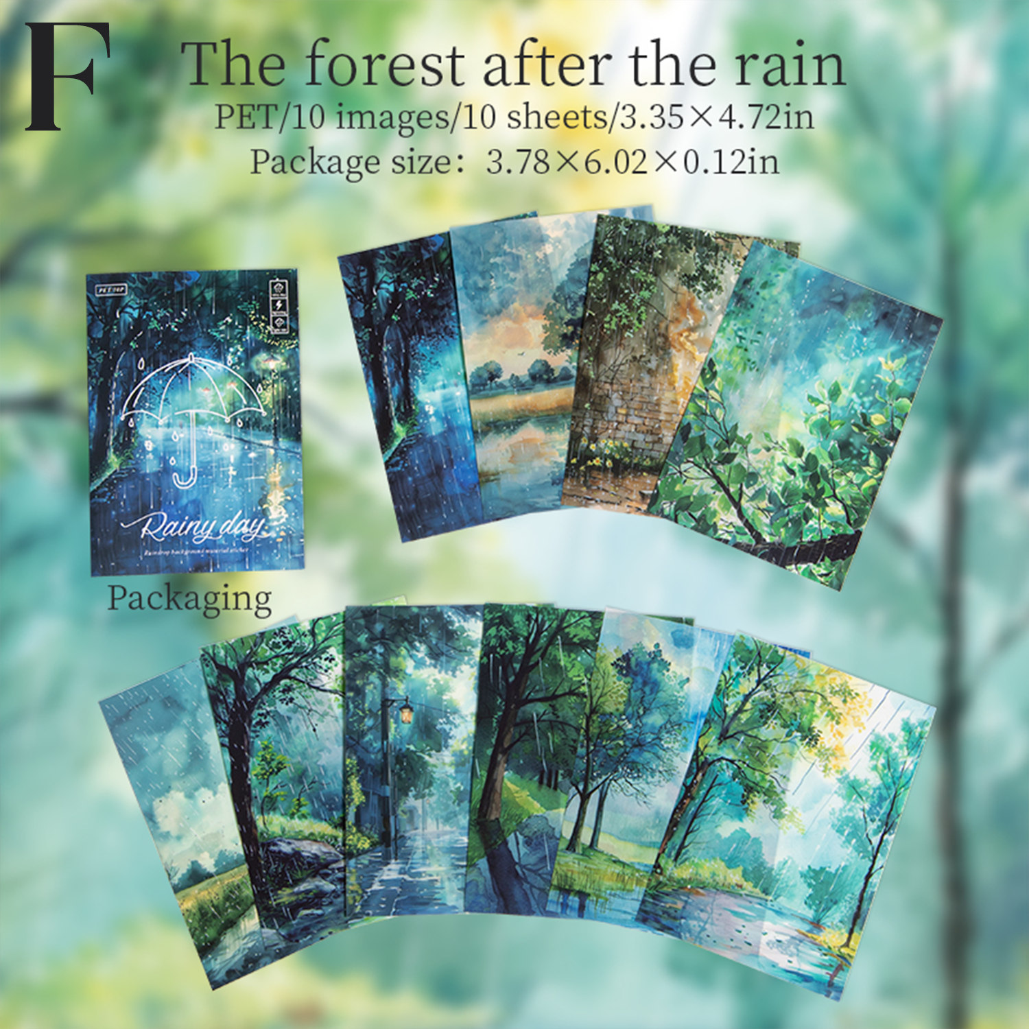 Rainy Day PET Sticker