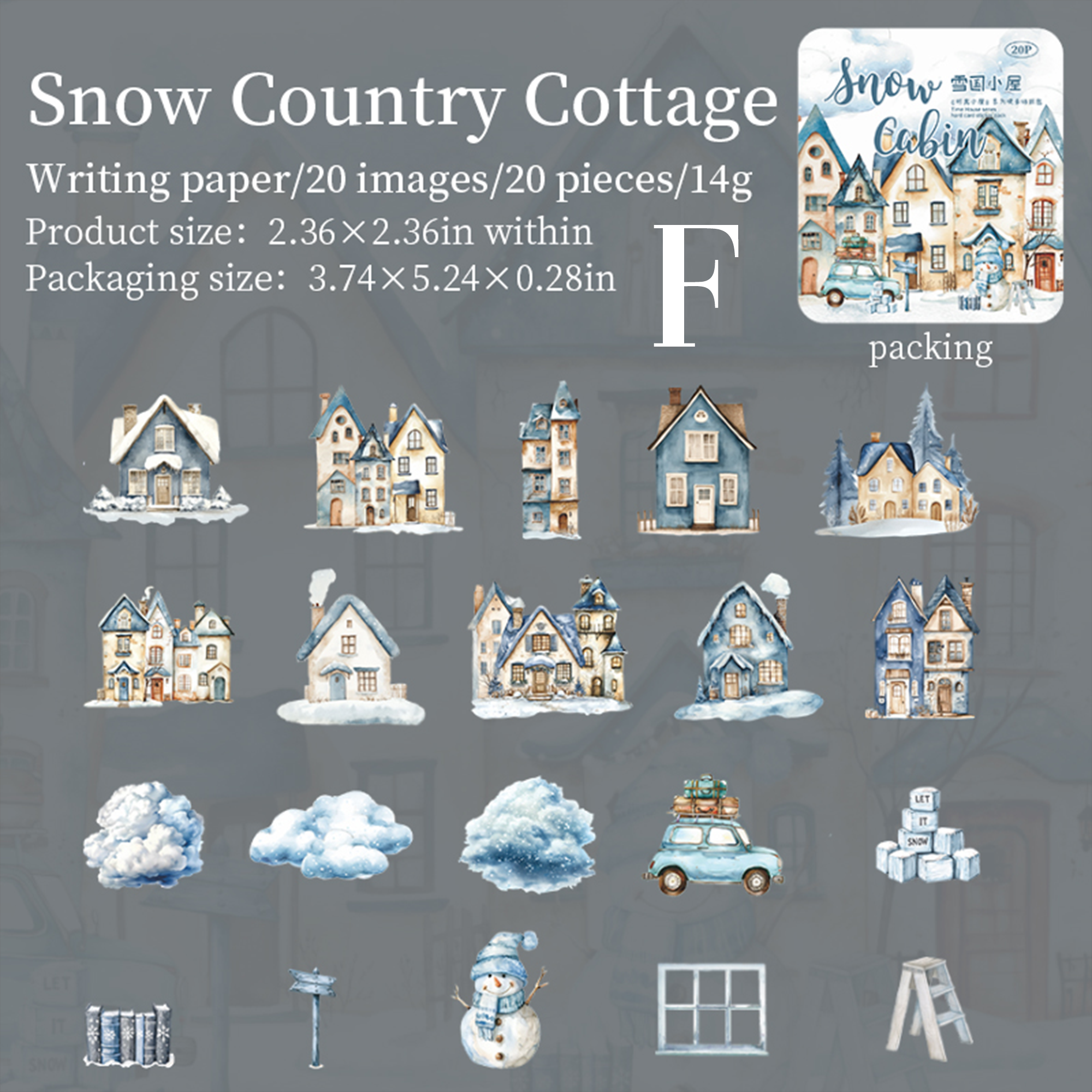 Time Cabin Paper Sticker