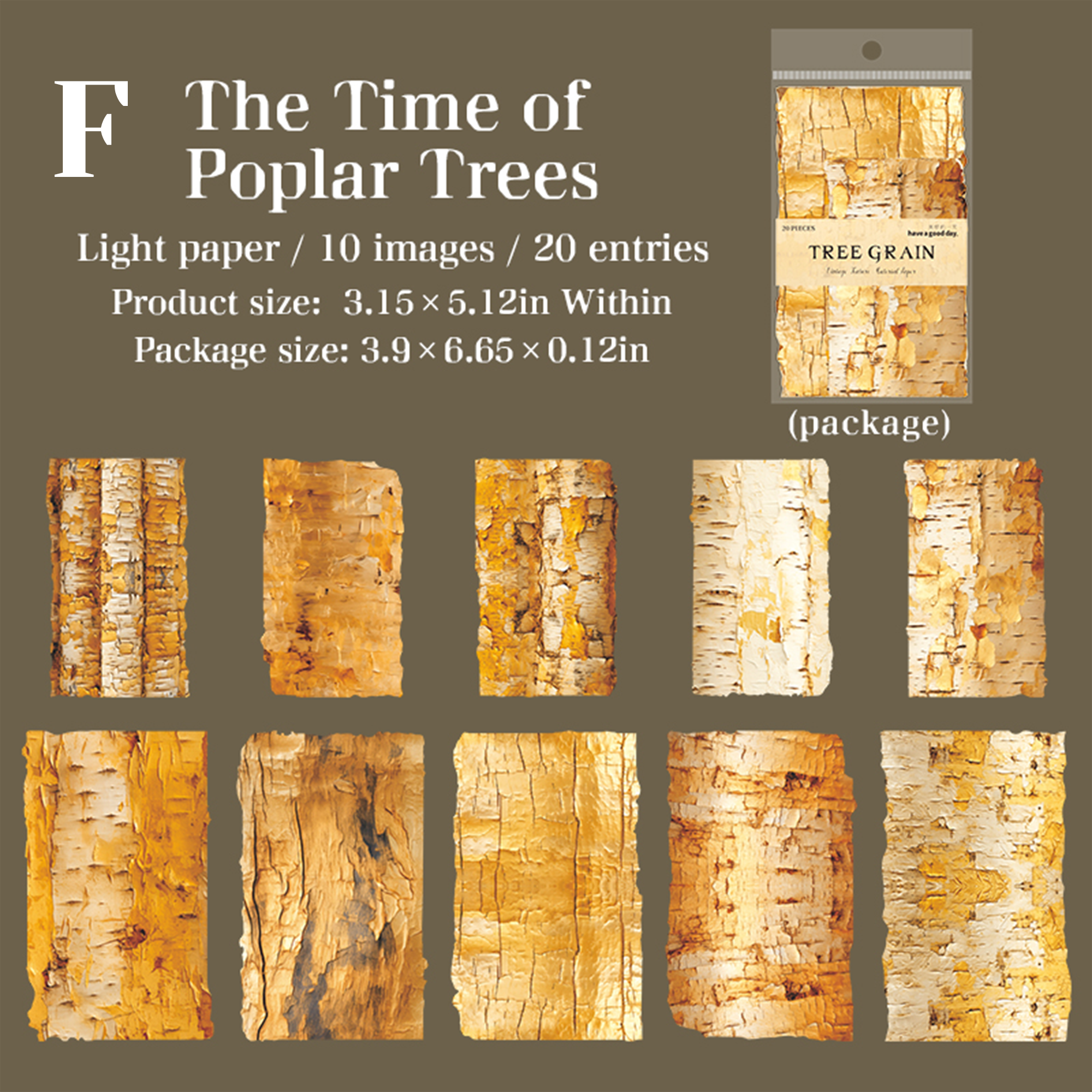 Tree Pattern Marks Scrapbooking Paper