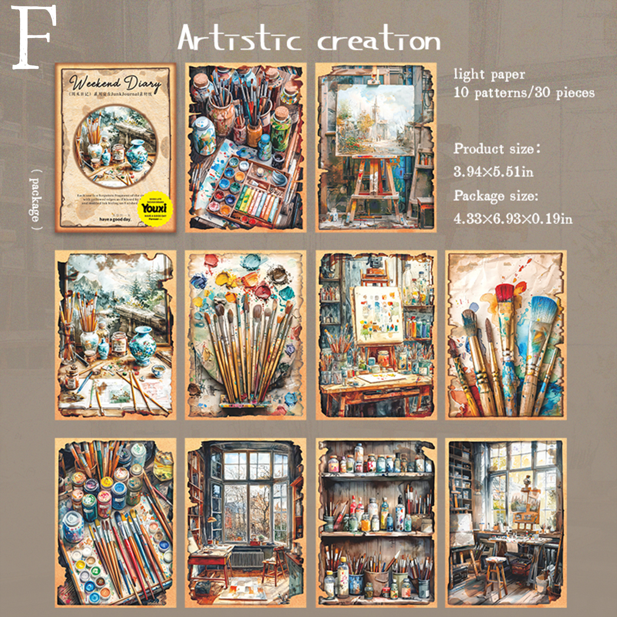 Weekend Diary Scrapbooking Paper