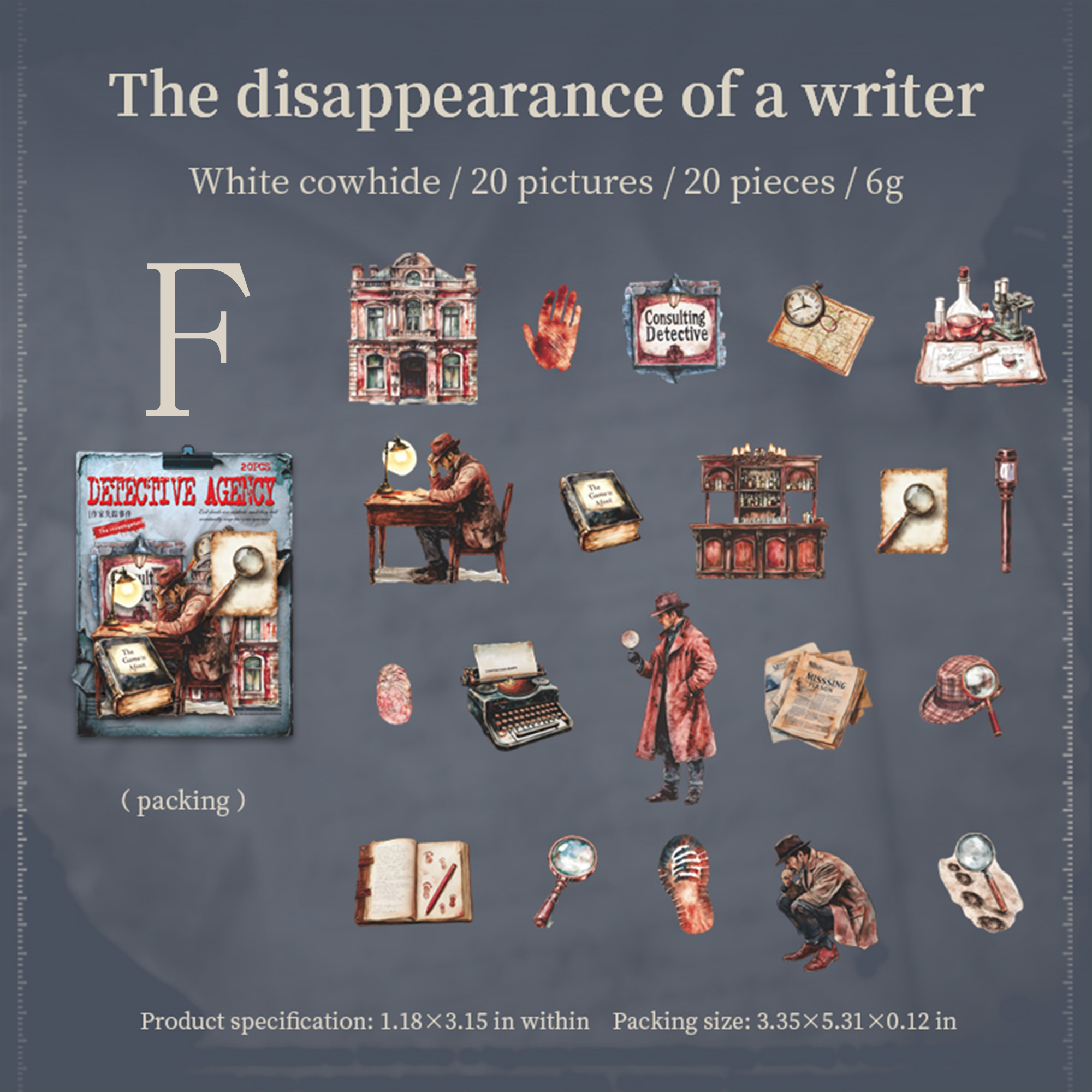 Charlie Detective Agency Sticker