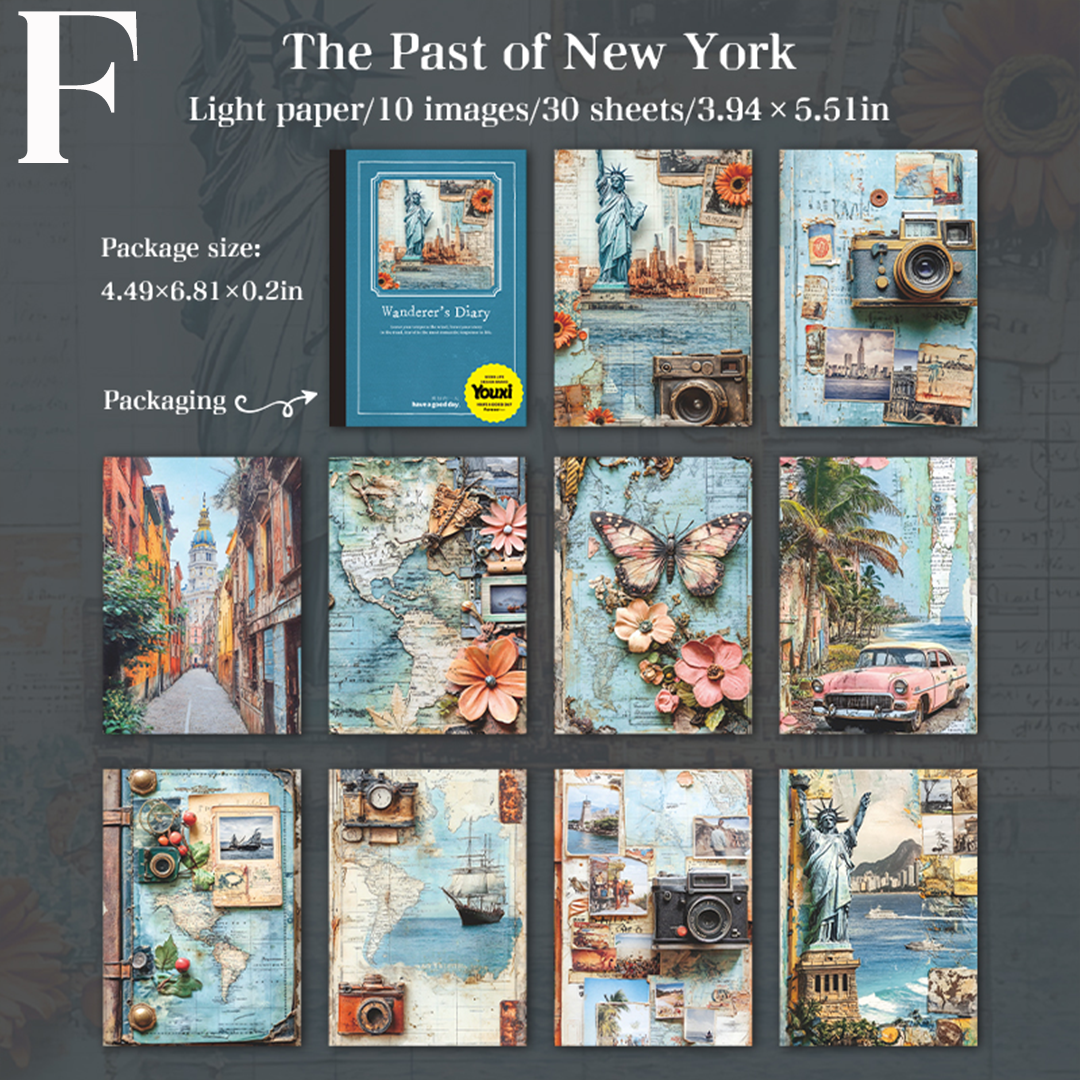 Wanderer's Diary Scrapbooking Paper