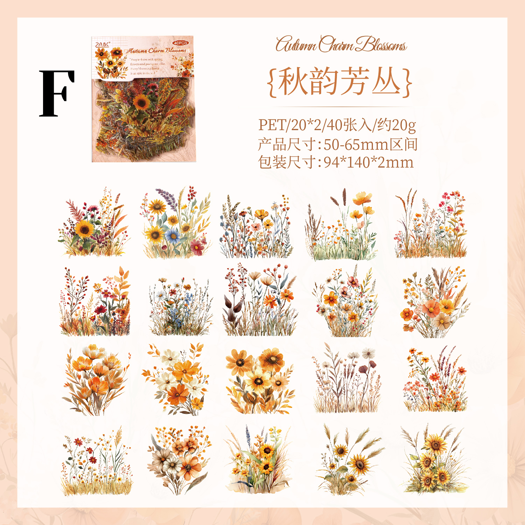 The charm of the years PET Sticker