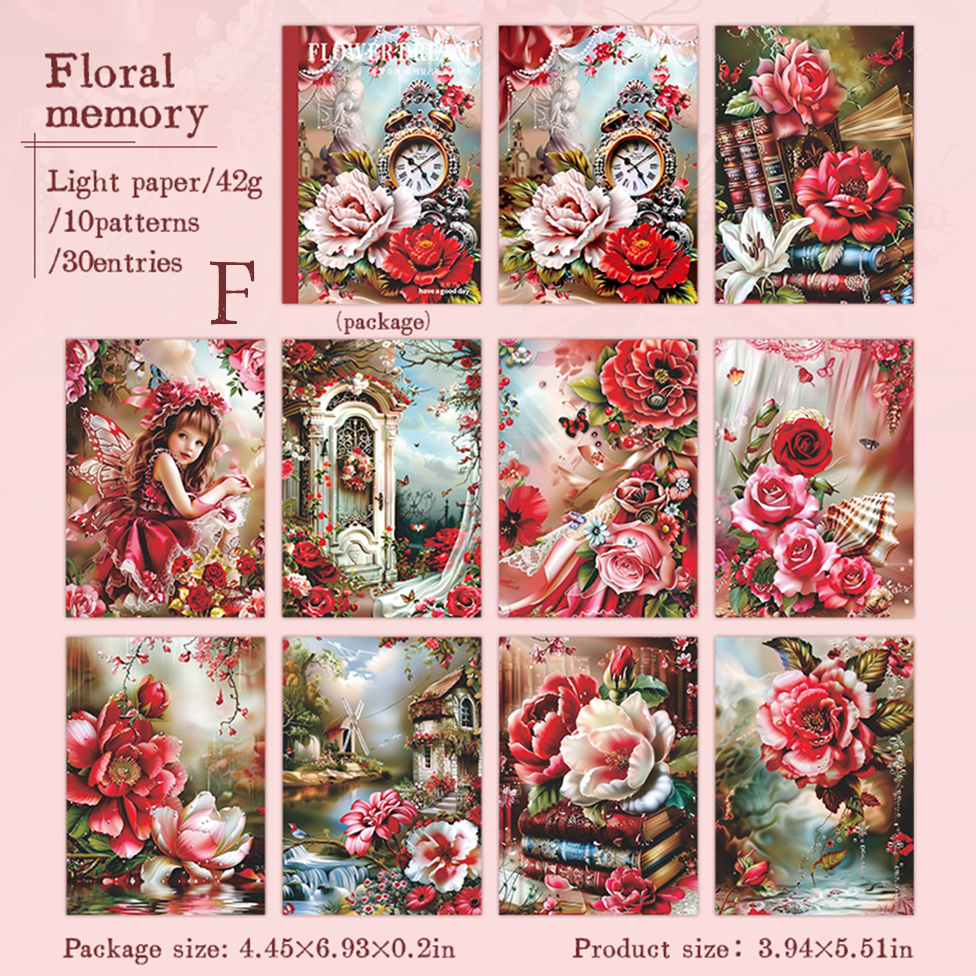 Flower Dream Romance Scrapbooking Paper