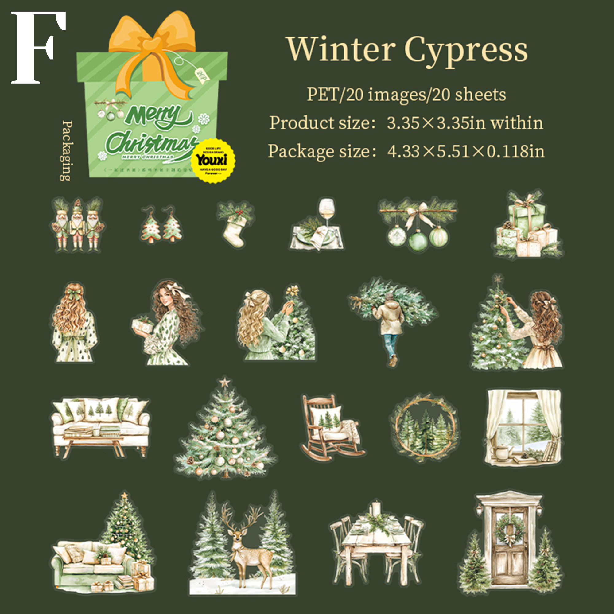 Spend Christmas Together PET Sticker