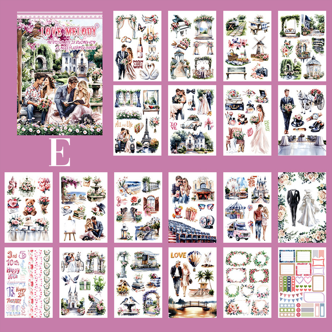 Vintage Sticker Book Vol.14 - Love Melody