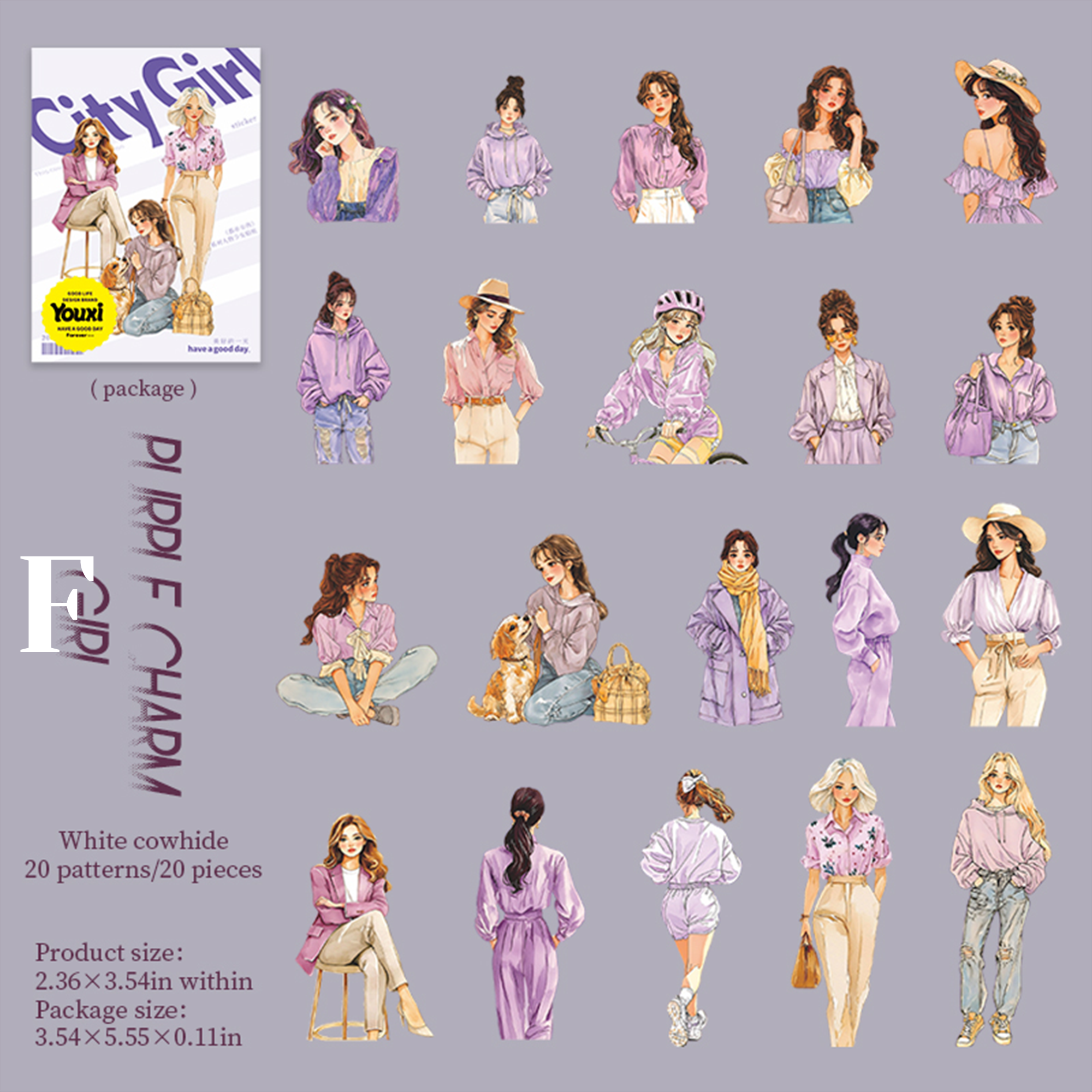 Urban Girl Paper Sticker