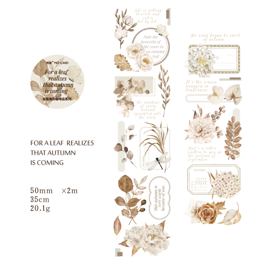 Coffee Shop Journal Scrapbook PET Tape