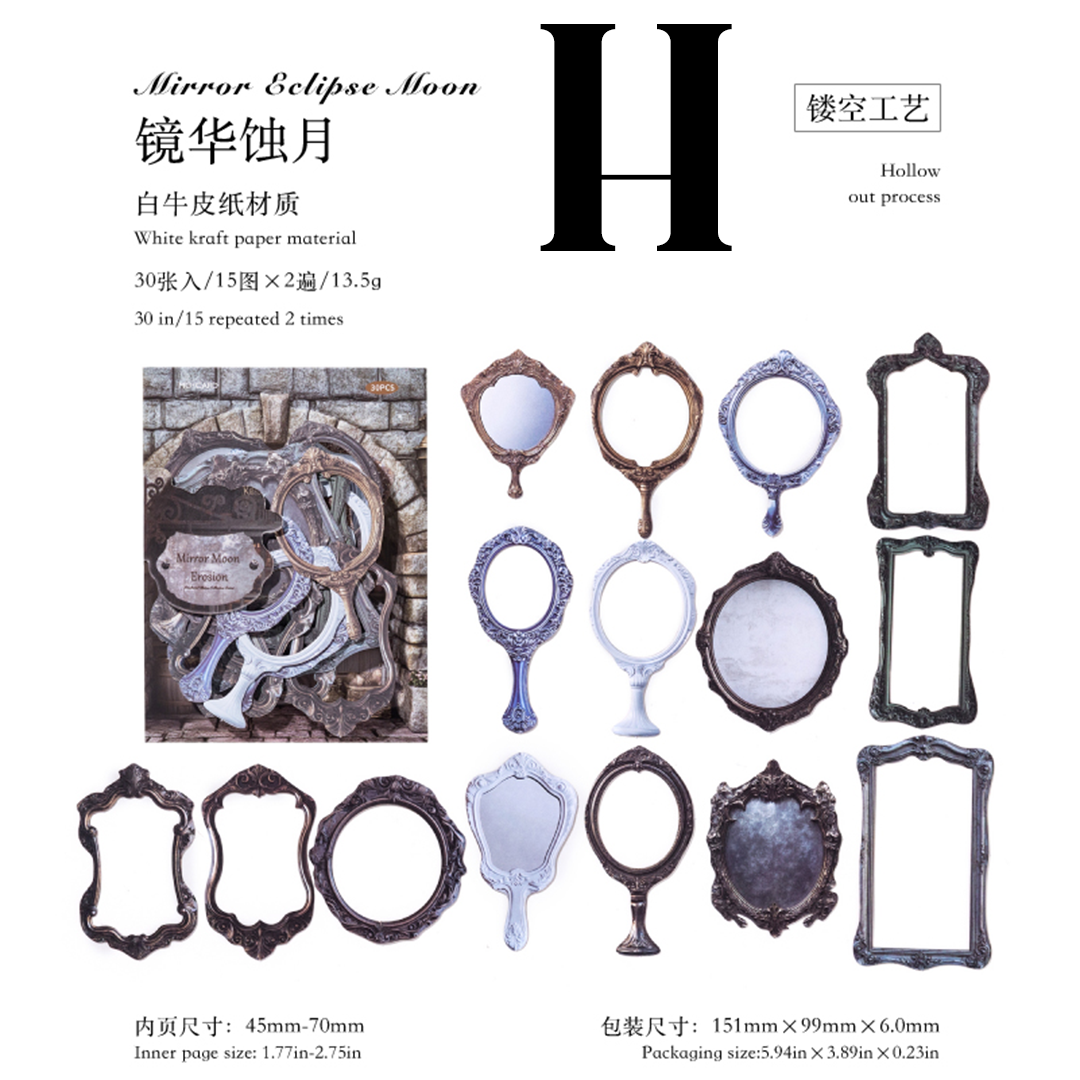 Antique Collection Museum Series Hard cardboard Sticker