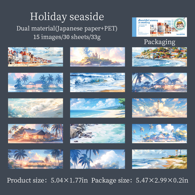 Beautiful Scenery in Memory Sticker Book