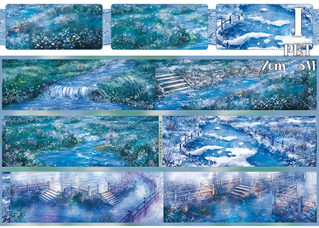 【ZERO】About Night Landscaping Tape(34 Styles)(Whole Roll Tape)