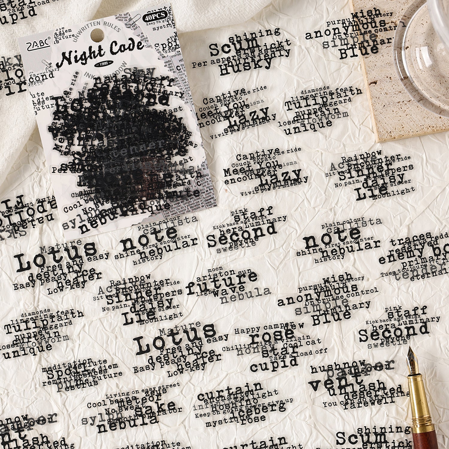 Whispers Among the Words Sticker