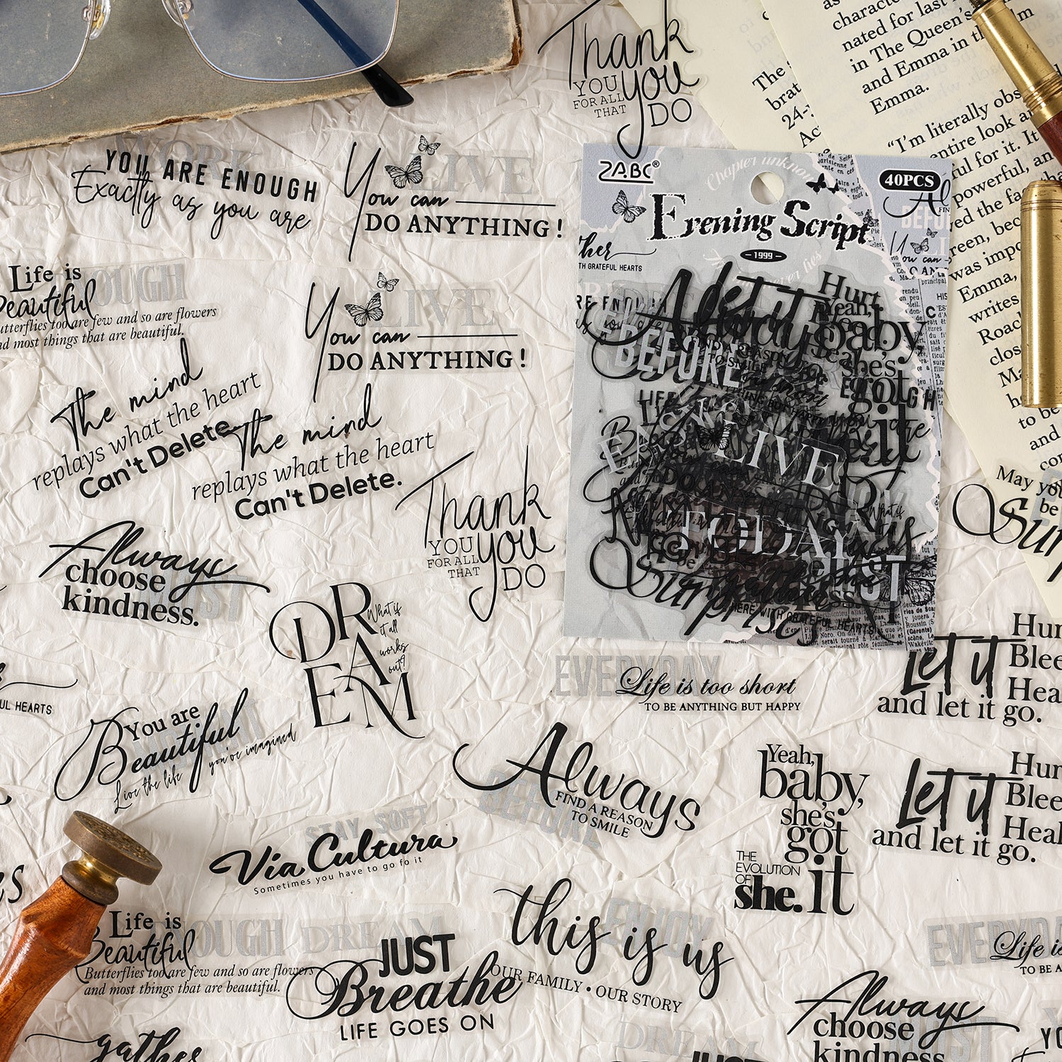 Whispers Among the Words Sticker