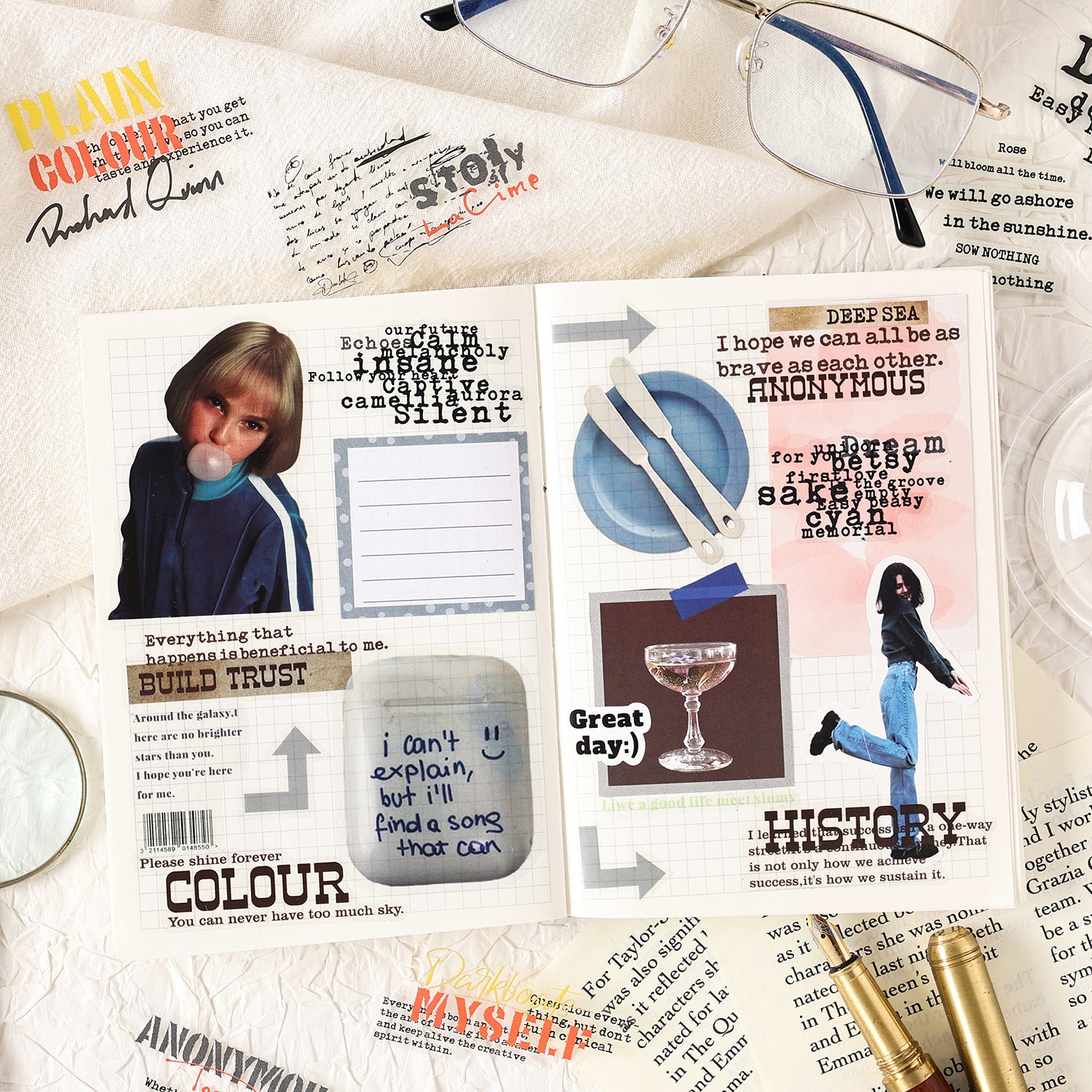 Whispers Among the Words Sticker