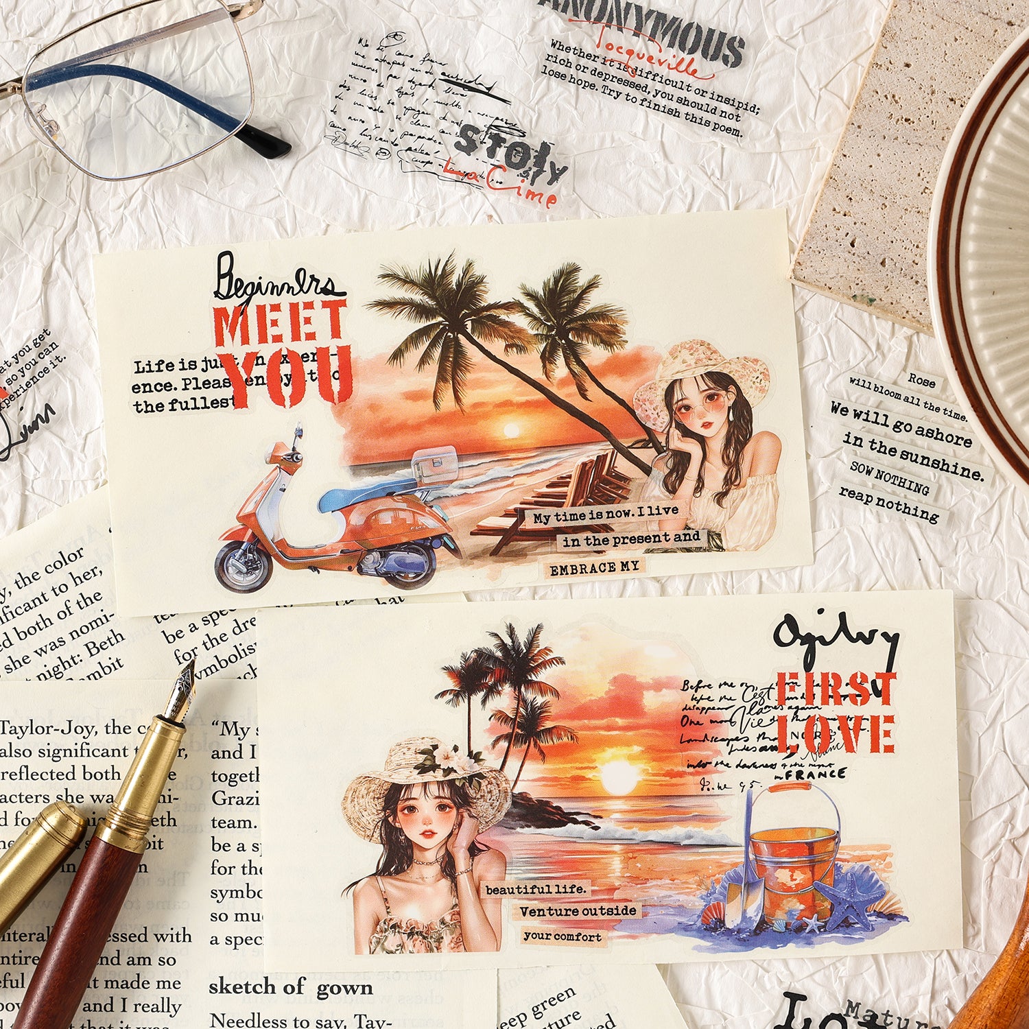 Whispers Among the Words Sticker