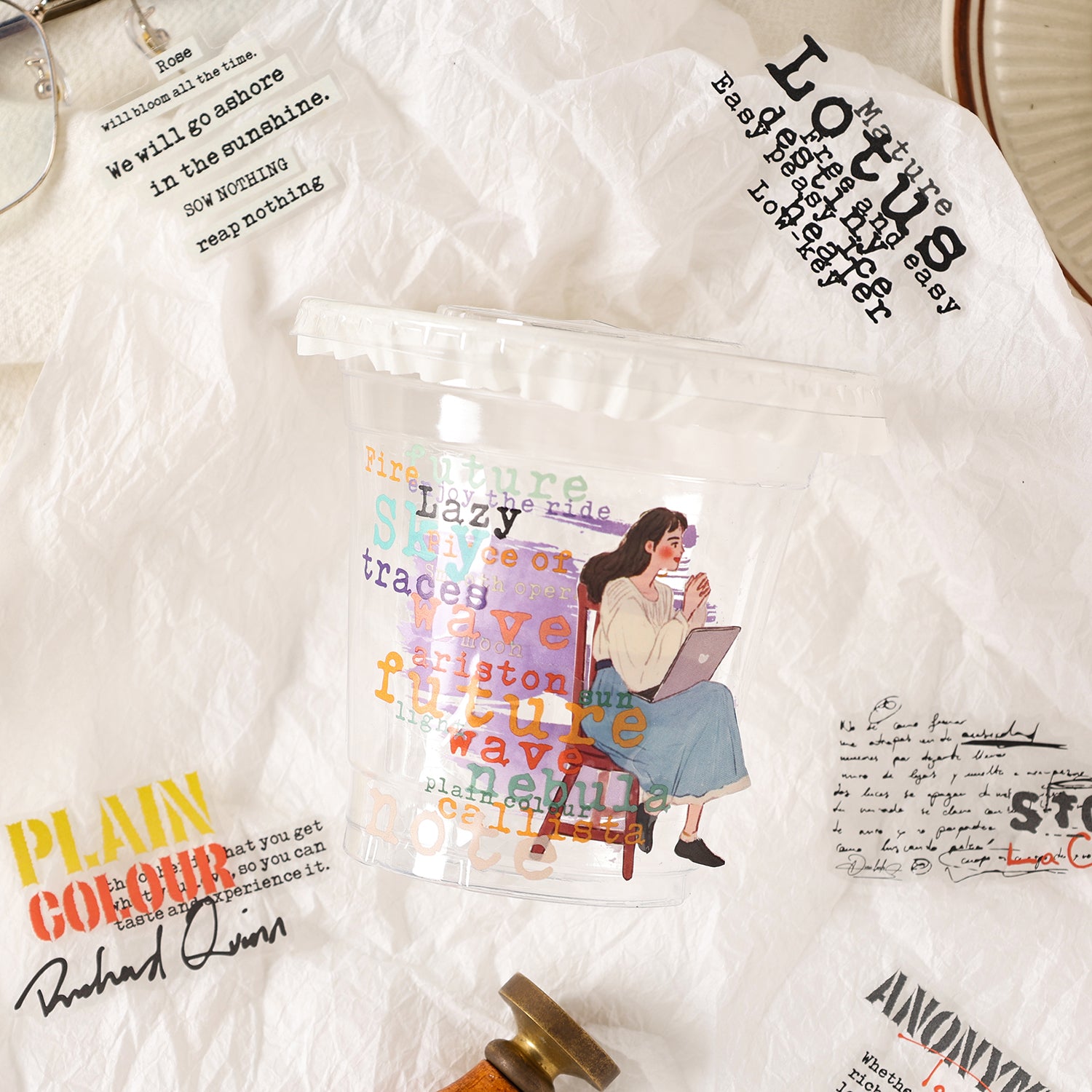 Whispers Among the Words Sticker