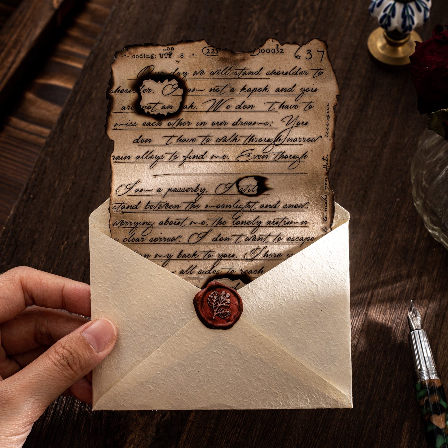 One Page Love Letter Transfer Sticker