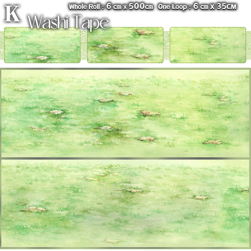 【ZERO】Sky & Grassland Landscaping Tape(40 Styles)(Whole Roll Tape)