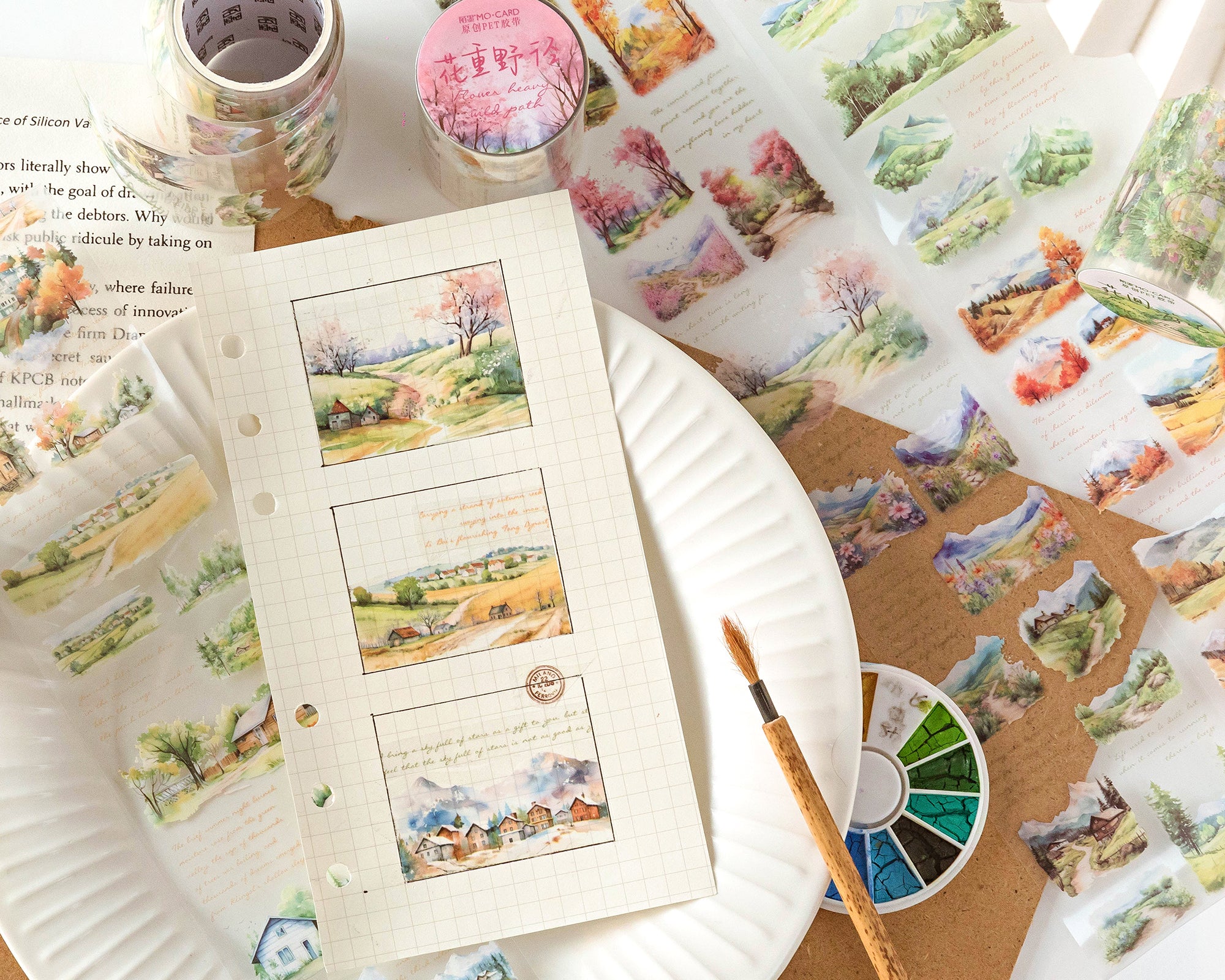 Mountain and Rural Landscape Tape