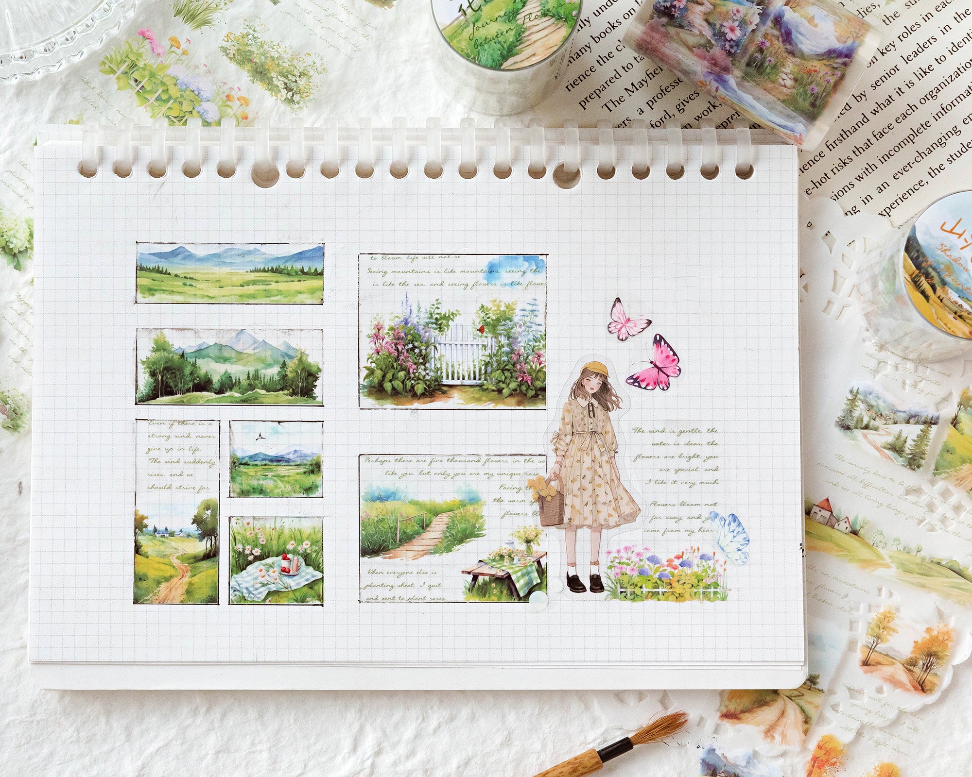 Mountain and Rural Landscape Tape