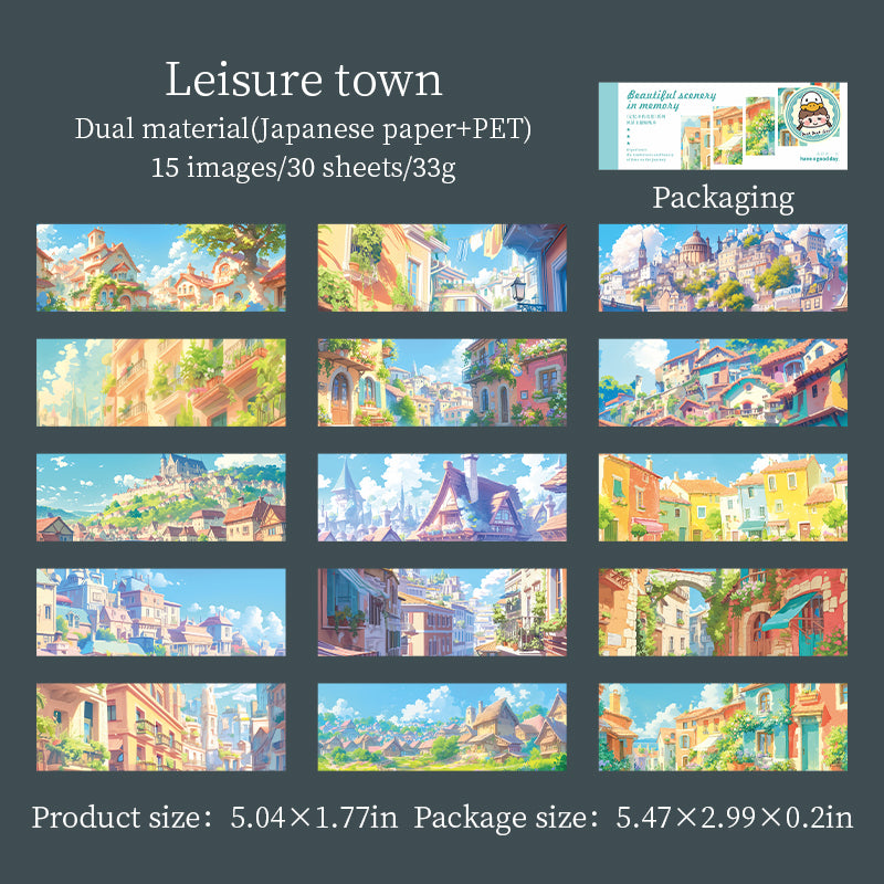 Beautiful Scenery in Memory Sticker Book