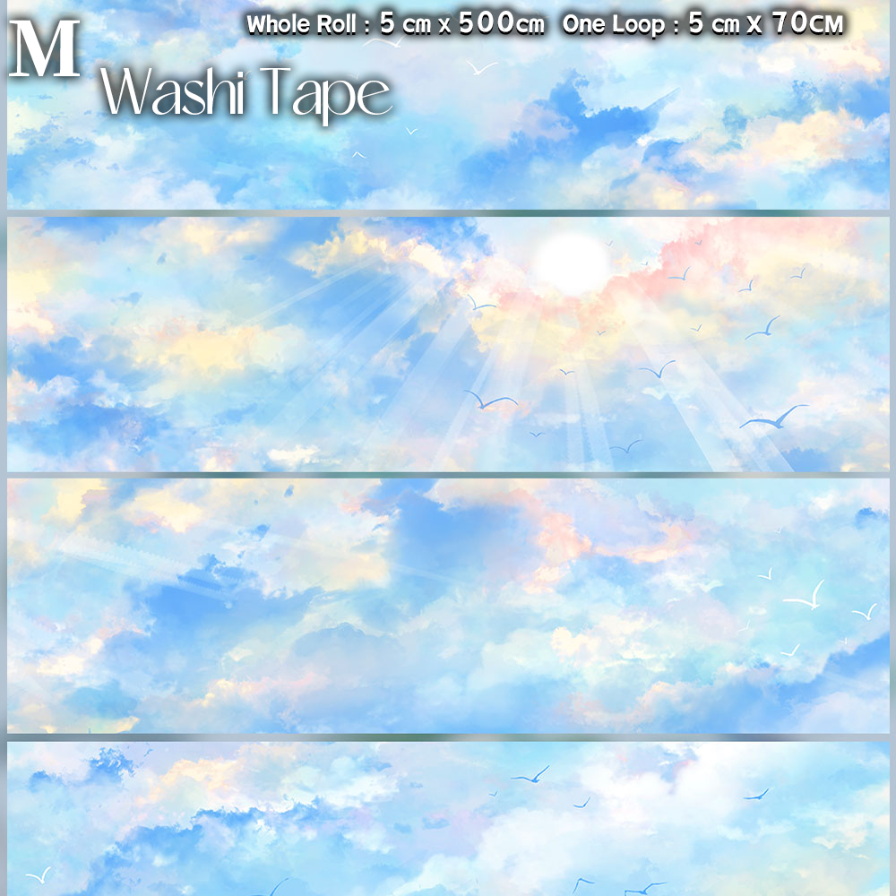 【ZERO】Sky & Grassland Landscaping Tape(40 Styles)(Whole Roll Tape)