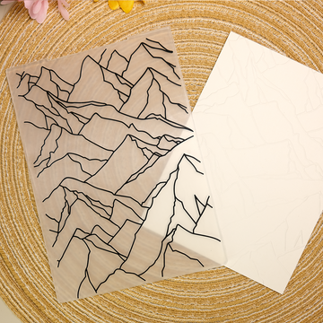 Mountain Texture Plastic Embossing Folder