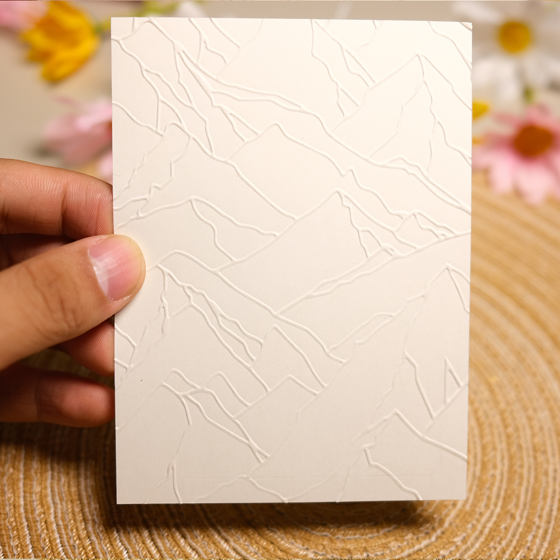 Mountain Texture Plastic Embossing Folder