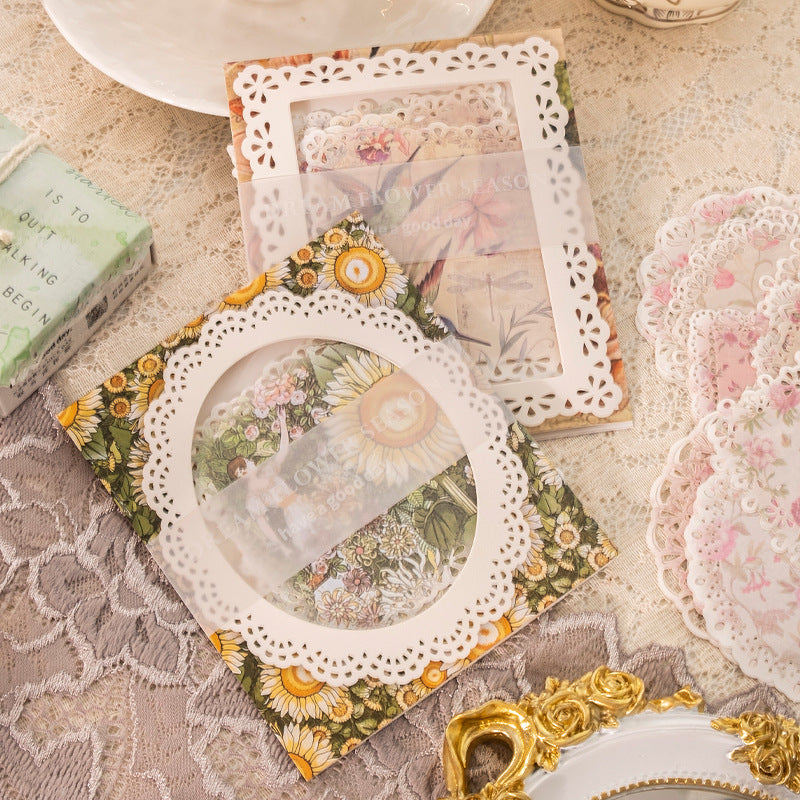 Light Vintage Lace Hollow Paper 20pcs