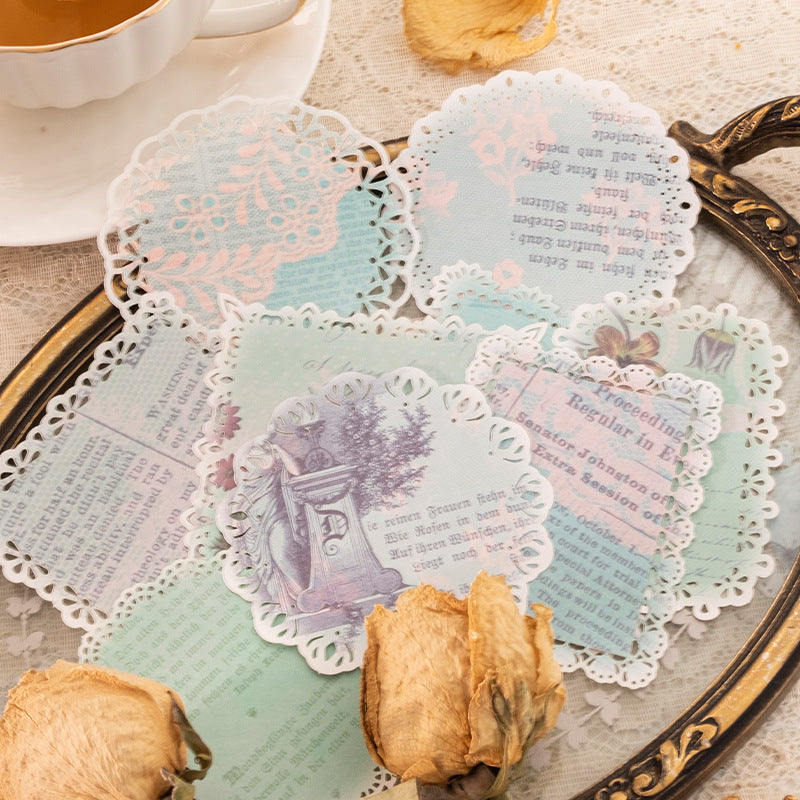 Light Vintage Lace Hollow Paper 20pcs