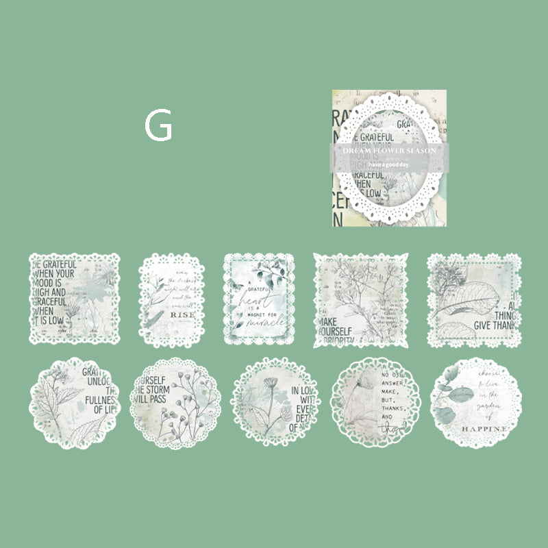 Light Vintage Lace Hollow Paper 20pcs