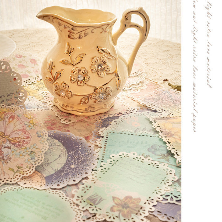 Light Vintage Lace Hollow Paper 20pcs