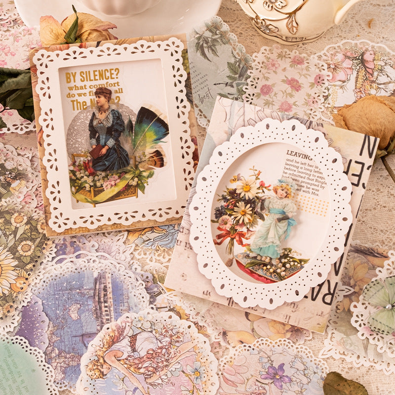Light Vintage Lace Hollow Paper 20pcs