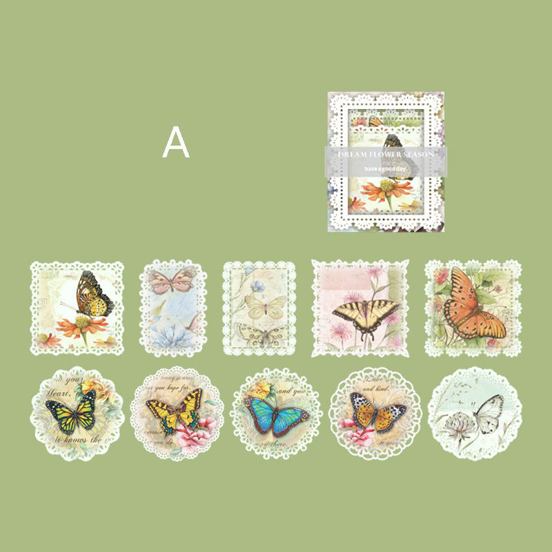 Light Vintage Lace Hollow Paper 20pcs