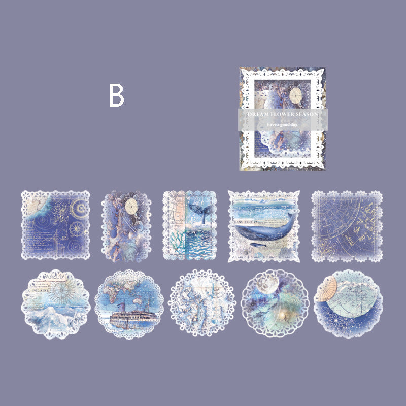 Light Vintage Lace Hollow Paper 20pcs