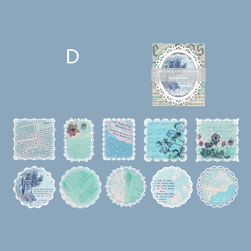 Light Vintage Lace Hollow Paper 20pcs