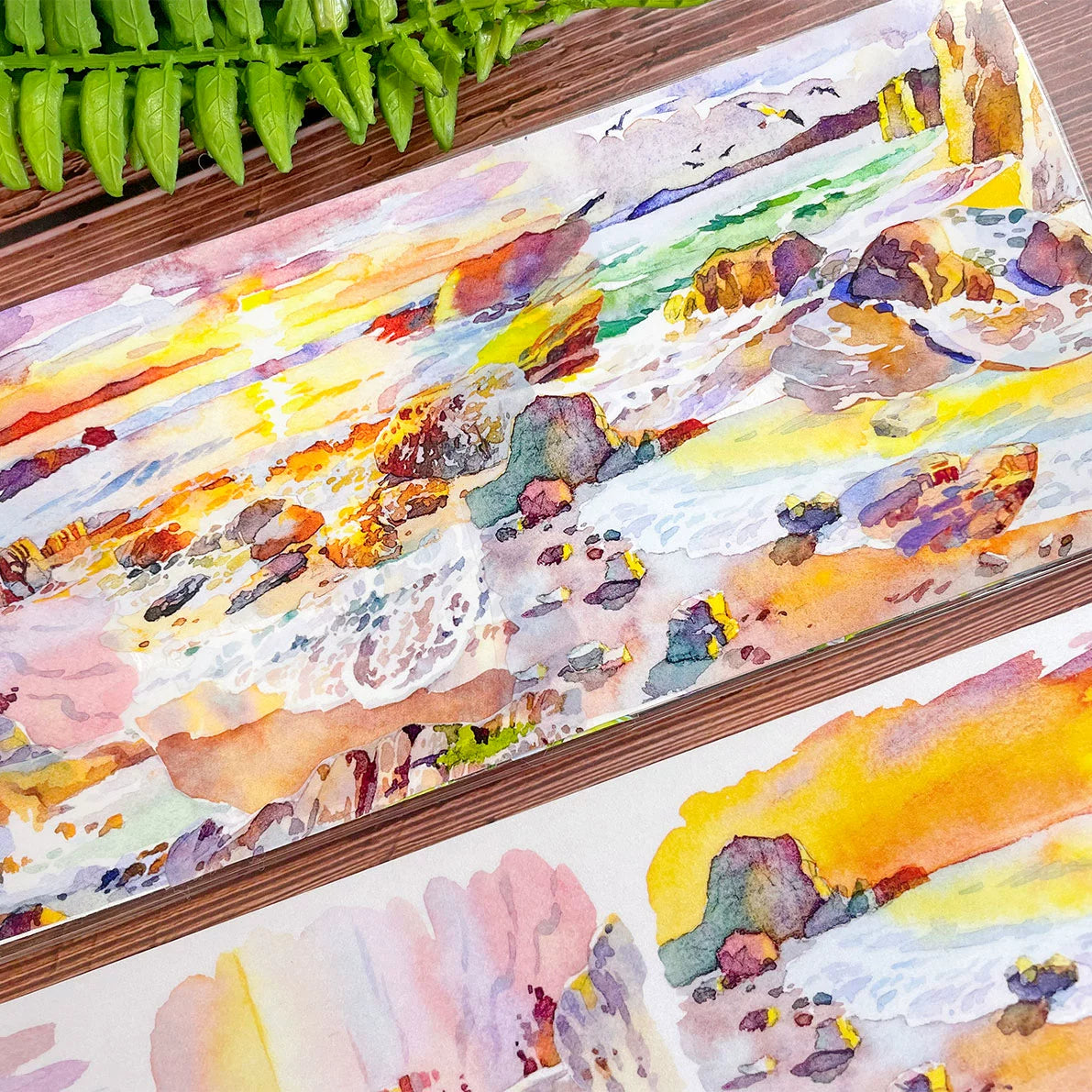 Seaside scenery Landscaping PET Tape for scrapbooking and Journaling cardmaking