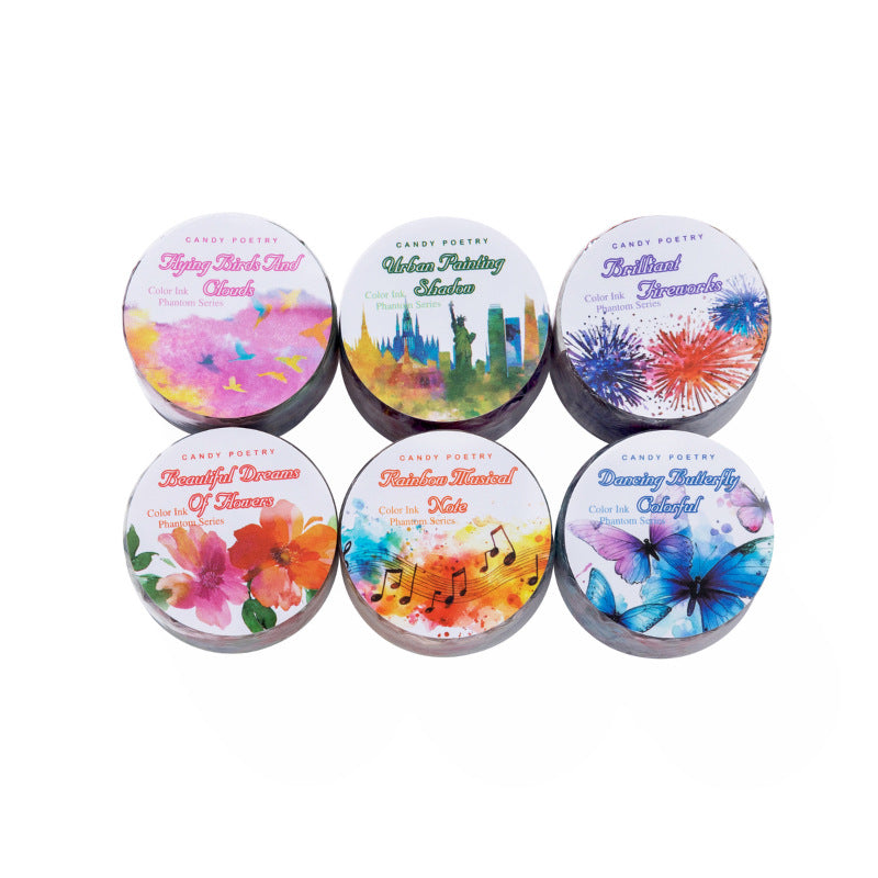Colorful Ink Mirage PET Tape for journaling and scrapbooking