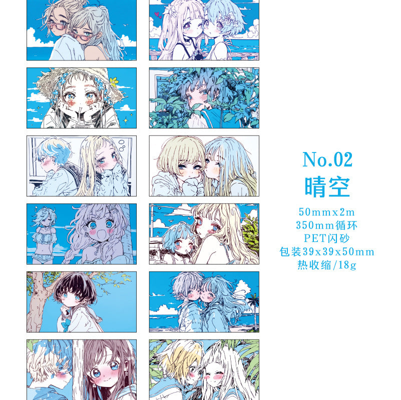 Shoujo Weekly Cartoon Character Tape