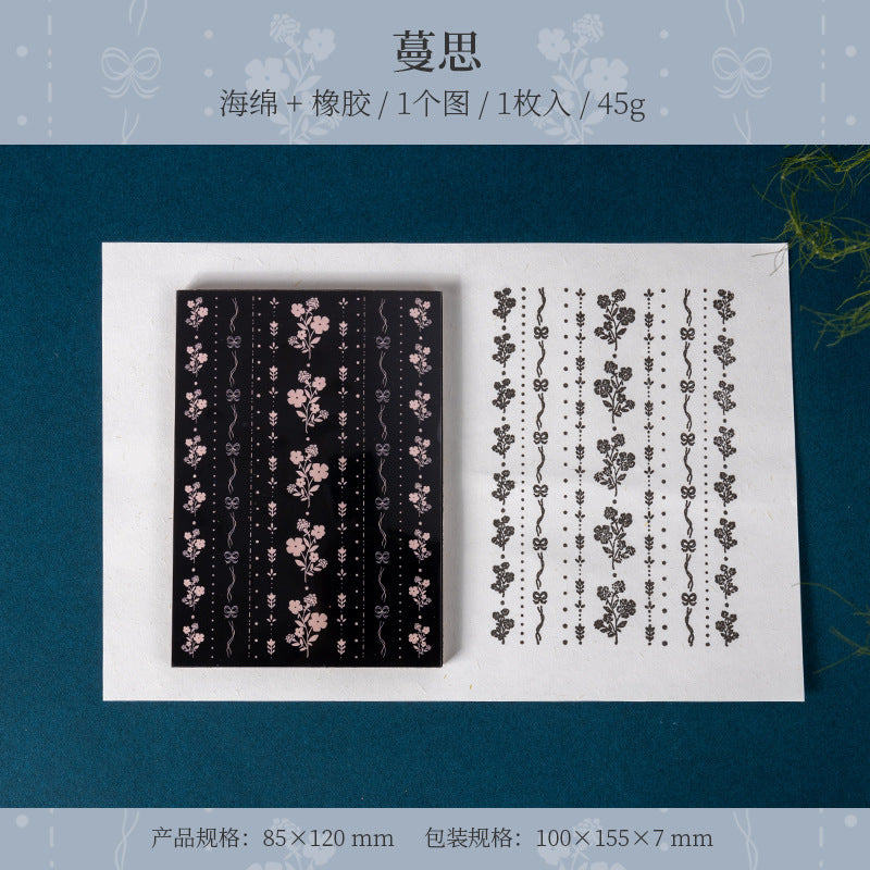 Floral Pattern Sponge Stamps