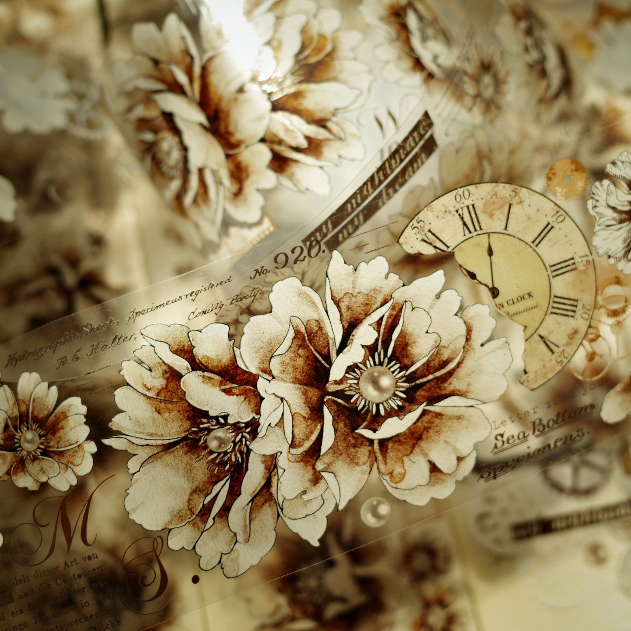 Old Time Retro Big Flower Tape (6cm*200cm)